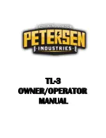 Предварительный просмотр 1 страницы Petersen TL-3 Owner'S/Operator'S Manual