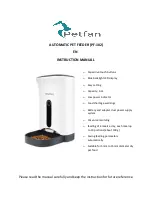 Предварительный просмотр 1 страницы Petfan PF-102 Instruction Manual