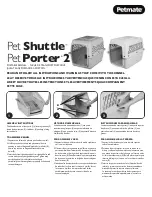 Preview for 1 page of Petmate Pet Shuttle Quick Start Manual