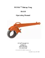 Предварительный просмотр 1 страницы Petol BA118 Operating Manual