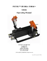 Petol Hydra-Tork U8184 Operating Manual preview