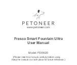 Предварительный просмотр 1 страницы Petoneer FSW020 User Manual