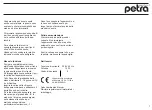 Предварительный просмотр 7 страницы Petra electric AT10.1 Instructions For Use Manual