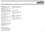 Предварительный просмотр 11 страницы Petra electric AT10.1 Instructions For Use Manual