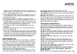 Preview for 3 page of Petra electric BF3 Instructions For Use Manual