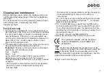 Preview for 7 page of Petra electric BF3 Instructions For Use Manual