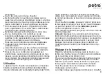 Preview for 9 page of Petra electric BF3 Instructions For Use Manual