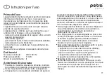 Preview for 11 page of Petra electric BF3 Instructions For Use Manual