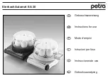 Предварительный просмотр 1 страницы Petra electric EA 20 Instructions For Use Manual