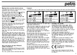 Предварительный просмотр 9 страницы Petra electric EA 20 Instructions For Use Manual