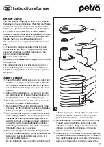 Preview for 7 page of Petra electric LB 40 Instructions For Use Manual