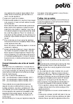 Preview for 8 page of Petra electric LB 40 Instructions For Use Manual