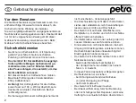 Preview for 2 page of Petra electric M 15 Instructions For Use Manual