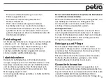 Preview for 3 page of Petra electric M 15 Instructions For Use Manual