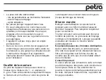 Preview for 8 page of Petra electric M 15 Instructions For Use Manual