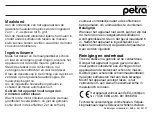 Preview for 16 page of Petra electric M 15 Instructions For Use Manual