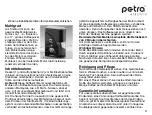 Preview for 3 page of Petra electric M 20.07 Instructions For Use Manual