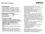 Preview for 7 page of Petra electric M 20.07 Instructions For Use Manual