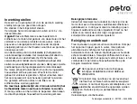 Preview for 16 page of Petra electric M 20.07 Instructions For Use Manual