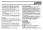 Preview for 4 page of Petra electric Manicure+ Plus PC71 Instructions For Use Manual