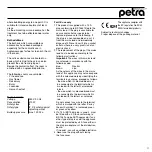 Предварительный просмотр 11 страницы Petra electric PerlFit PF 15 Instructions For Use Manual