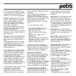 Предварительный просмотр 18 страницы Petra electric PerlFit PF 15 Instructions For Use Manual