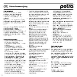 Предварительный просмотр 26 страницы Petra electric PerlFit PF 15 Instructions For Use Manual