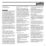 Предварительный просмотр 27 страницы Petra electric PerlFit PF 15 Instructions For Use Manual