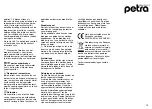 Preview for 13 page of Petra electric TA 26.07 Instructions For Use Manual