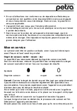 Preview for 9 page of Petra EA 10 Instructions For Use Manual