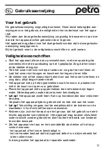 Preview for 17 page of Petra EA 10 Instructions For Use Manual