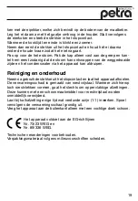 Preview for 19 page of Petra EA 10 Instructions For Use Manual