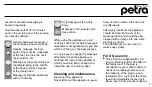 Preview for 7 page of Petra PC 60 Instructions For Use Manual