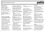 Preview for 10 page of Petra WA 10 Instructions For Use Manual