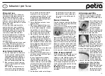 Preview for 11 page of Petra WK 140 Instructions For Use Manual