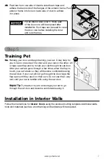 Preview for 7 page of Petsafe 2-Way Interior Cat Door Installation Manual