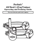 Petsafe 400 Yard 2-Dog Trainer Operating And Training Manual preview