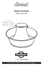 Petsafe Avalon Drinkwell PWW00-13905 Operating Manual preview