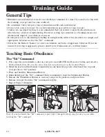 Preview for 10 page of Petsafe Big/Little Dog Remote Trainer Operating And Training Manual