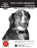 Petsafe Deluxe Pet Contrainment System Owner'S Manual preview