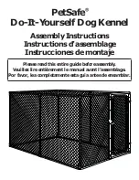 Petsafe Do-It-Yourself Dog Kennel Assembly Instructions Manual preview