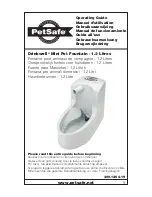 Предварительный просмотр 1 страницы Petsafe Drinkwell Mini Pet Fountain - 1.2 Litres Operating Manual