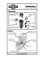 Preview for 4 page of Petsafe Drinkwell Mini Pet Fountain - 1.2 Litres Operating Manual