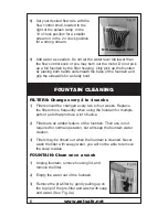 Preview for 6 page of Petsafe Drinkwell Mini Pet Fountain - 1.2 Litres Operating Manual