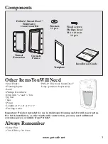 Preview for 3 page of Petsafe Electronic SmartDoor Installation Manual