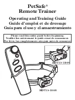 Petsafe HDT11-11048 Operating And Training Manual preview