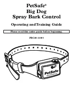 Petsafe PBC00-11005 Operating And Training Manual preview