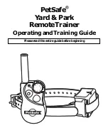 Preview for 1 page of Petsafe PDT00-12470 Operating And Training Manual