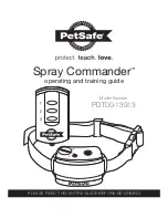 Petsafe Spray Commander PDT00-13913 Operating And Training Manual preview