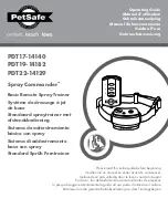 Preview for 1 page of Petsafe Spray Commander PDT17-14140 Operating Manual